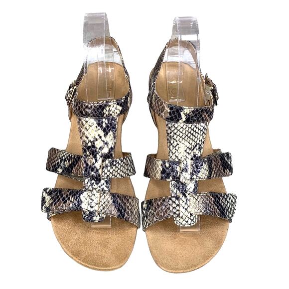 Vionic Women’s Glenda Natural Snakeskin Wedge Sandal Size US 7 - Picture 4 of 11